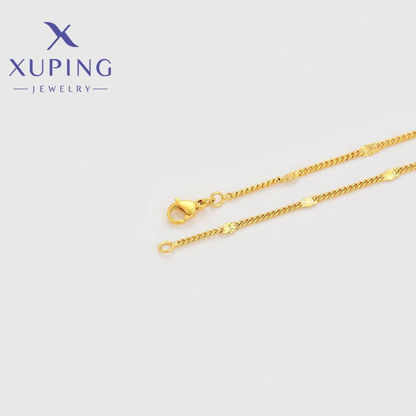 xuping 24K gold color small necklace
