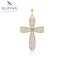 Schlichter Kreuz-Anhänger in 14K-Look #X000847229