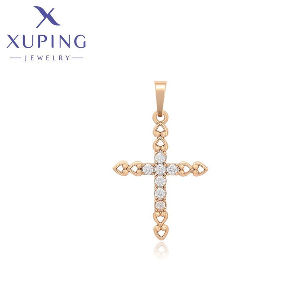 xuping fashion simple 18K gold color pendant