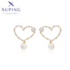 xuping fashion simple 14K gold color earring