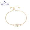 xuping Mode schlicht 14K Gold Farbe Armband