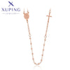 xuping fashion Stainless Steel Jewelry rose gold color necklace