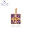 Eleganter Geschenk‑Anhänger mit lila Zirkonia #X000883456