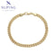 Schlichtes vergoldetes Gliederarmband im 14K-Look #X000933971-195cm