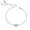 Elegantes Gliederarmband mit Schneeflocken-Motiv und Zirkonia #X000966101