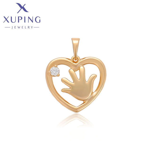 xuping fashion simple 18K gold color mom pendant