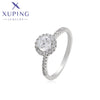 xuping fashion simple platinum plated ring
