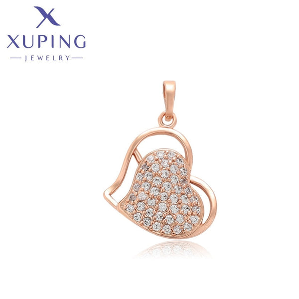 xuping elegant rose gold color pendant