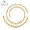 Elegantes Blatt‑Glieder‑Set in 14K‑Goldoptik #X000814006-43cm19cm