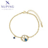 xuping fashion crystal 14K gold color bracelet