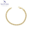 xuping Mode schlicht 14K Gold Farbe Armband