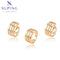 Elegantes Zirkonia-Schmuckset im 18K Gold-Look #6474616