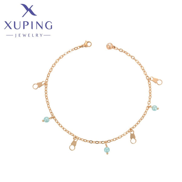 xuping fashion elegant 18K gold color anklet