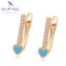 Elegante Tropfen-Ohrringe mit blauem Herz #X001016557