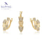Elegantes 2-teiliges Schmuckset in 14K Gelbgold-Optik #X001036310