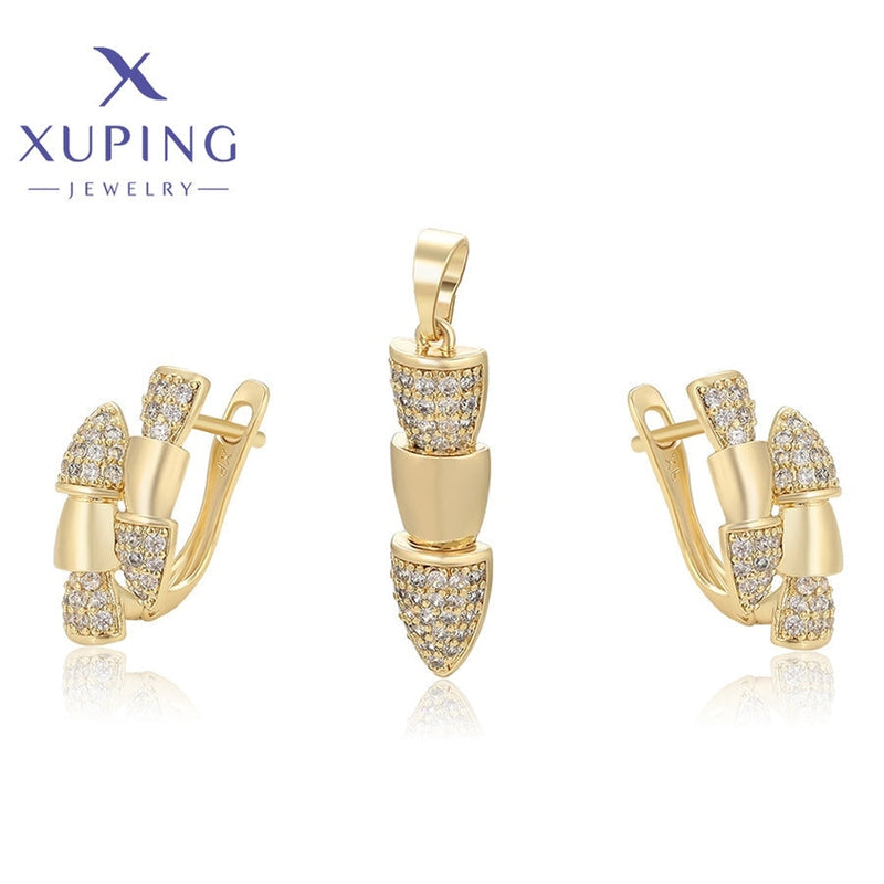 xuping Mode schlicht 14K Gold Farbe set