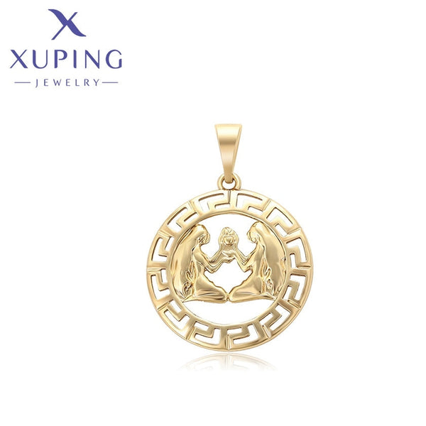 xuping elegant 14k gold color pendant