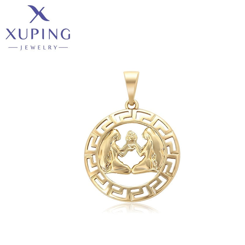 xuping elegant 14k gold color pendant
