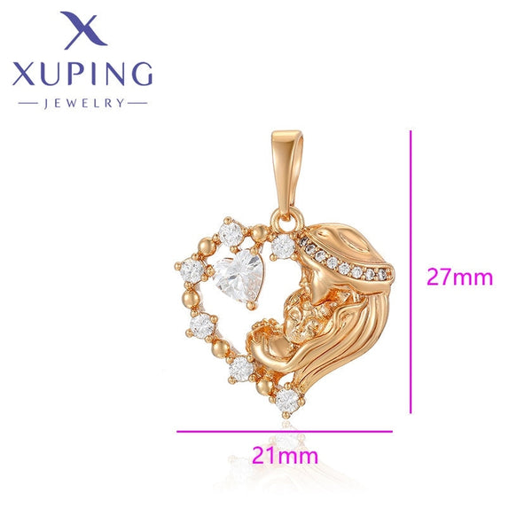 xuping fashion elegant 18K gold color mom pendant