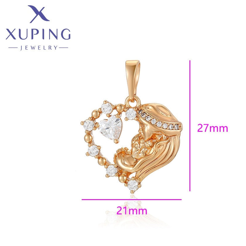 xuping fashion elegant 18K gold color mom pendant