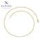 Fein vergoldete 45 cm Gliederkette – Schlichte Eleganz #X000978472-45CM