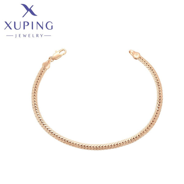 xuping fashion simple 18K gold color bracelet