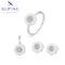 Blütenzauber Zirkonia Schmuck-Set, rhodiniert #6482119