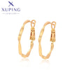 xuping Mode schlicht 24K Gold Farbe Ohrringe