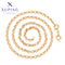 Schlichte Glieder-Halskette in 18K Goldoptik #X000901390
