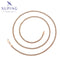 Schlichte geflochtene Roségold-Halskette, 60 cm #X001077280-60CM