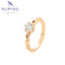 Schlichter 18K-Look Ring mit klarem Zirkonia #X001124639-6US