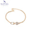 Elegantes Gliederarmband mit Herz- und Schlossmotiv #X000676258-17CM