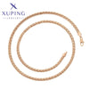 xuping Mode schlicht 18K Gold Farbe Halskette