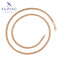 Geflochtene Halskette in 18K-Optik – Schlichte Alltagsschönheit #X001075007-55CM