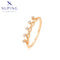 Geflochtener 18K-Optik Ring mit Zirkonia #X001123282-6US