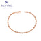 Schlichtes Roségold-Gliederarmband mit Karabiner #X001154914-19CM
