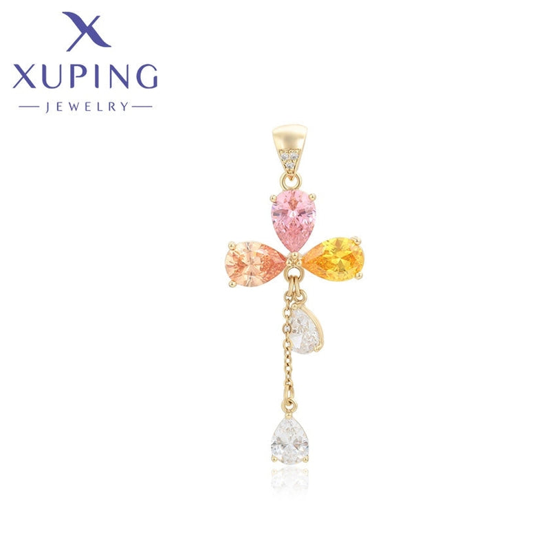 xuping fashion elegant 14K gold color pendant