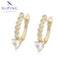 Elegante Creolen mit Herz-Zirkonia in 14K-Optik #X001158754