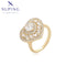 Herz-Statement Ring mit funkelnden Zirkonias in 14K-Vergoldung #X001124906-8US