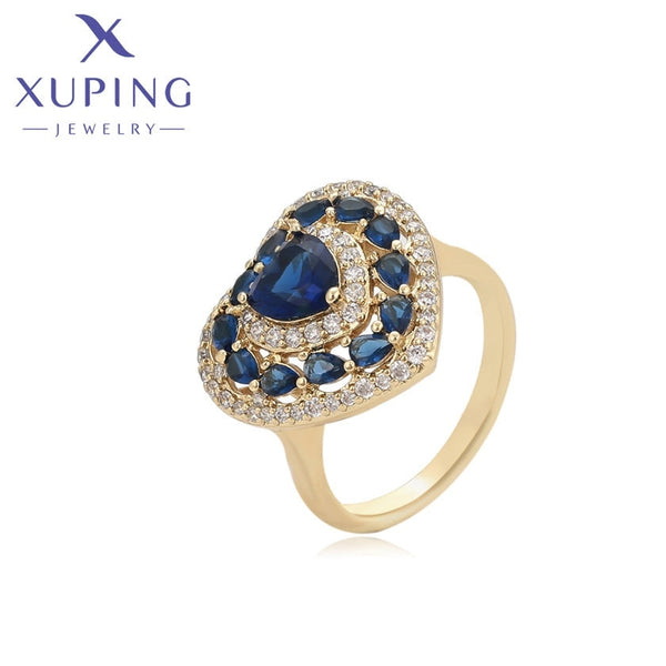 xuping fashion luxury 14K gold color ring