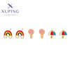 xuping fashion simple stainless steel jewelry 14K gold color earring