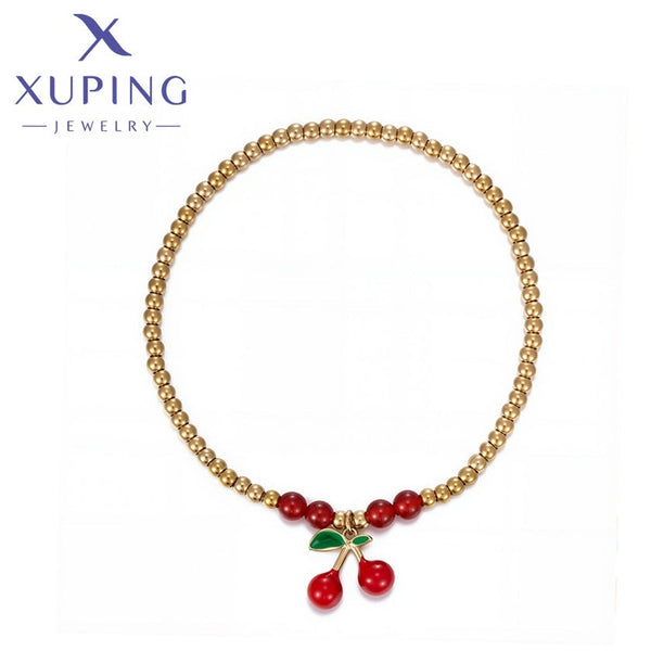 xuping Mode schlicht 14K Gold Farbe Armband