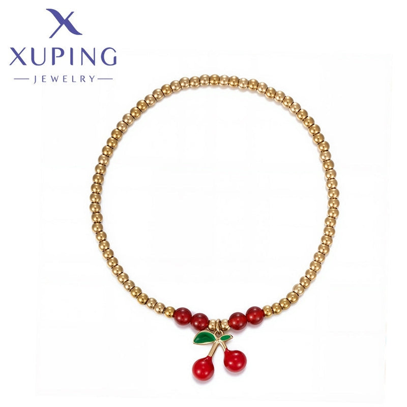 xuping Mode schlicht 14K Gold Farbe Armband