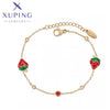 xuping fashion simple 14K gold color bracelet