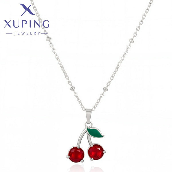 xuping fashion simple stainless steel necklace