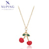 xuping Mode schlicht 14K Gold Farbe Halskette