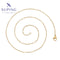 Schlichte 45 cm Gliederkette in 14K-Optik #T001084078-45CM