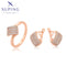 Roségold-Set mit Pavé-Strass – Statement-Ring & Ohrstecker #A00915857-6US