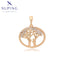 Runder Baum-Anhänger mit Zirkonia in 18K-Optik #X000783624