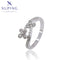 Eleganter Blumenring mit funkelnden Zirkonia #15904-5US